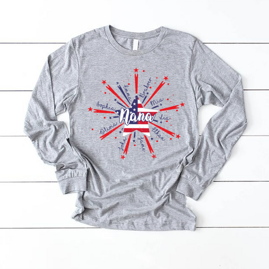 Nana Starburst 4th july american CL01 Longsleeve