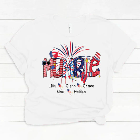 Patriotic Doodle 4th Of July Mumble And Grandkid CTH01 Classic Canvas