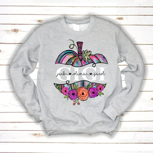 Personalized Gigi Painted Pumpkin 2022 Sweatshirt