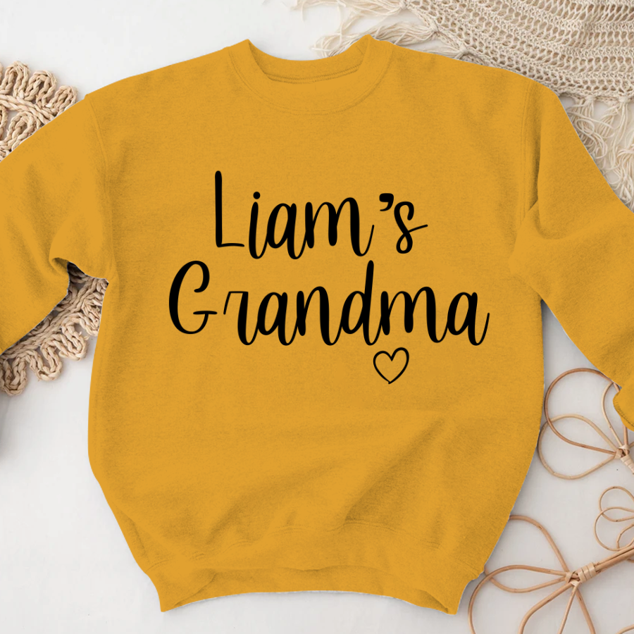 Personalized Grandma Kid Name Custom Names Mother's Day Sweatshirt