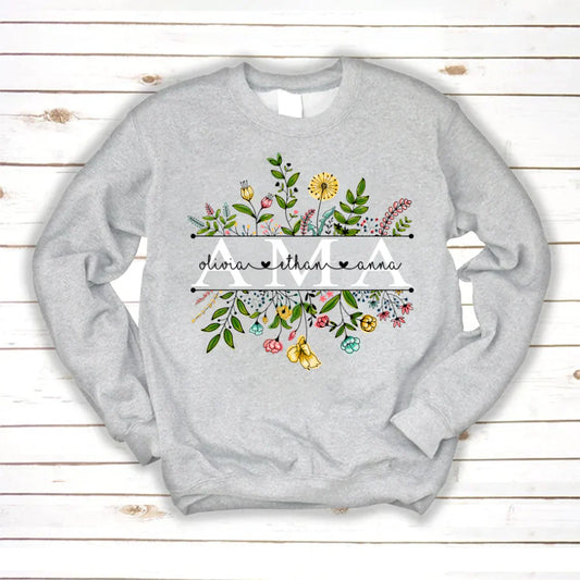 Wildflowers Ama And Grandkids Sweatshirt