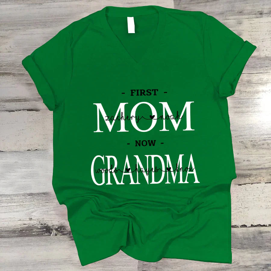 First Mom Kids And Grandma Grandkids VTN221126 V-Neck