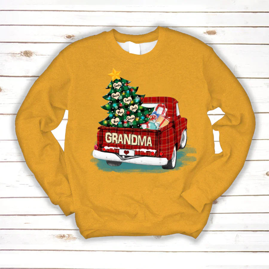 Grandma and Grandkids Christmas Truck 2022 Sweatshirt