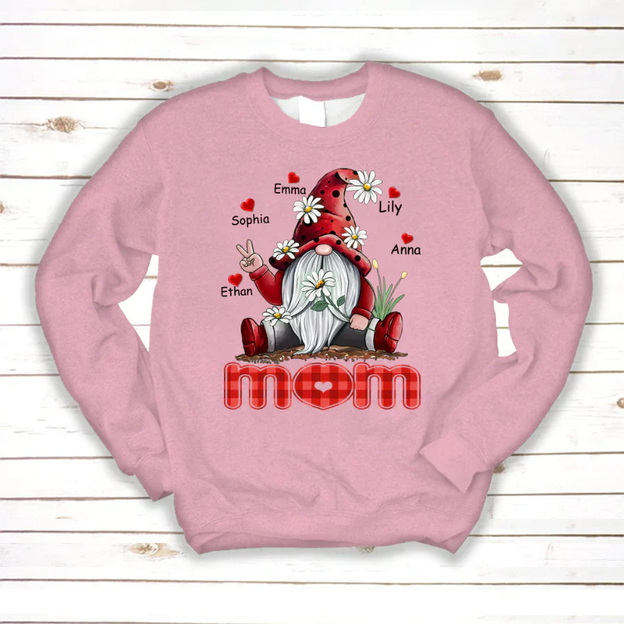 Mom Gnome Heart Kids VT22120072 Sweatshirt