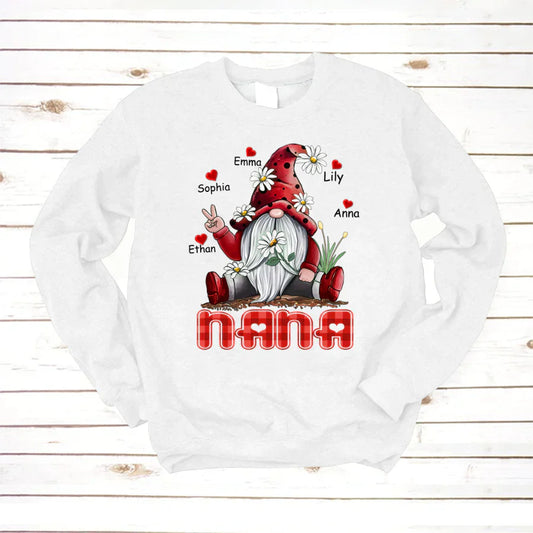Nana Gnome Heart Kids VT22120072 Sweatshirt