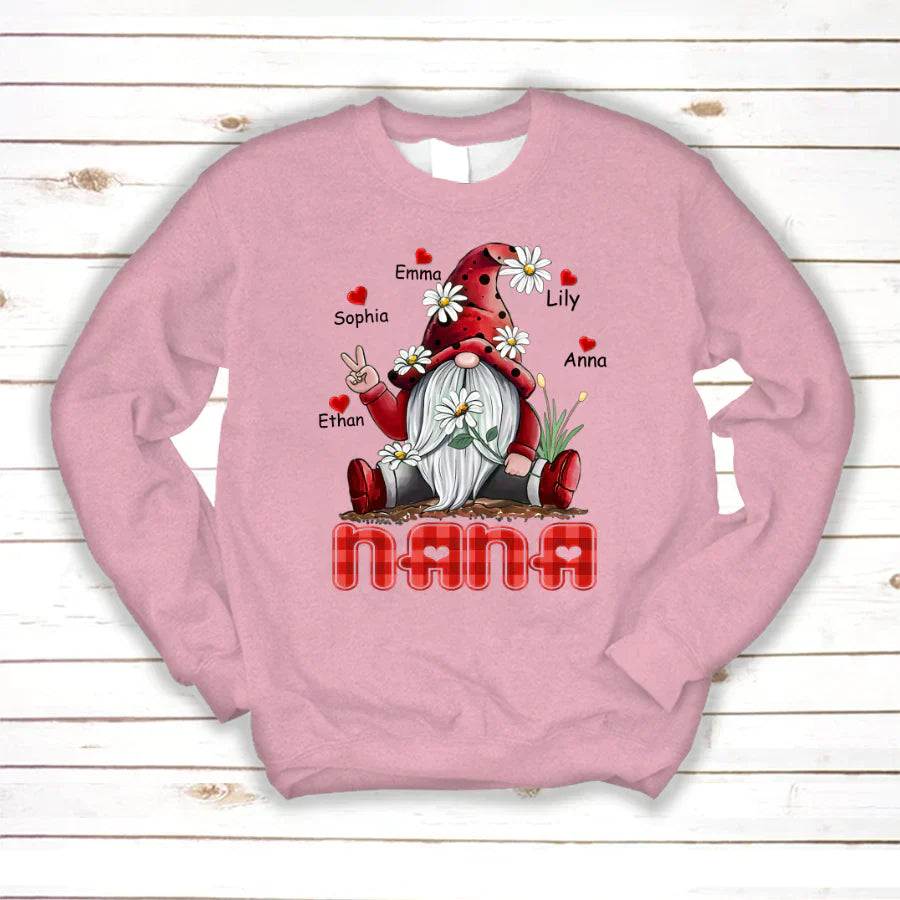 Nana Gnome Heart Kids VT22120072 Sweatshirt