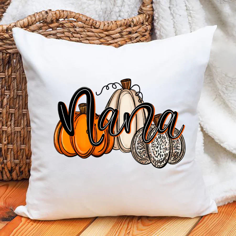 Nana Pumpkins Leopard Autumn Indoor Pillow