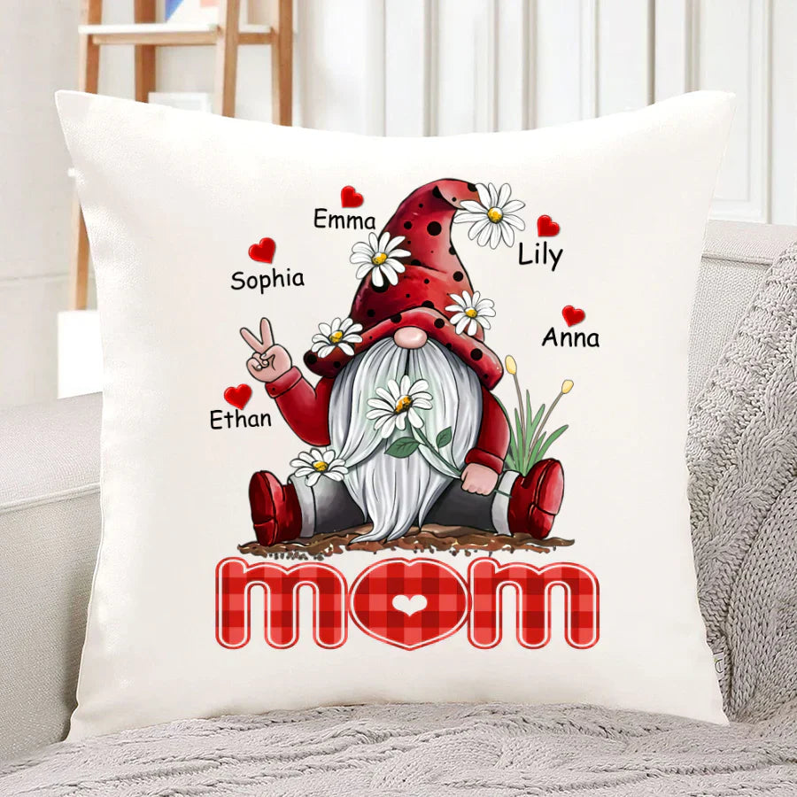 Mom Gnome Heart Kids VT22120072 Indoor Pillow