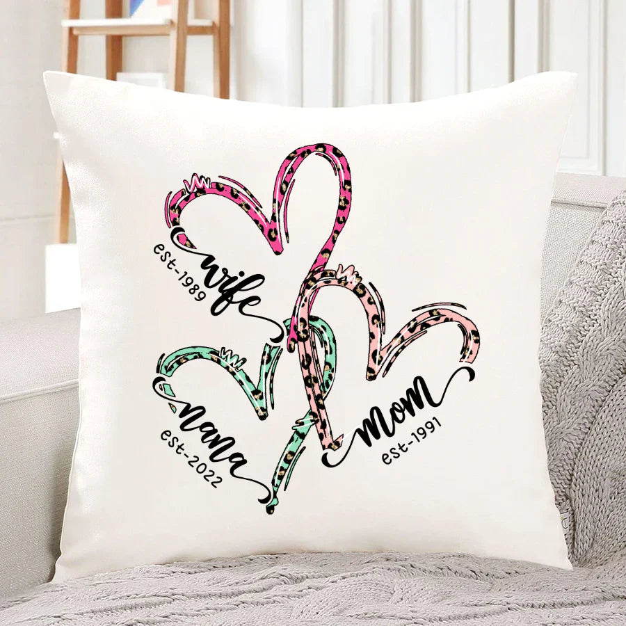 Wife Mom Grandma Heart VT2212001 Indoor Pillow