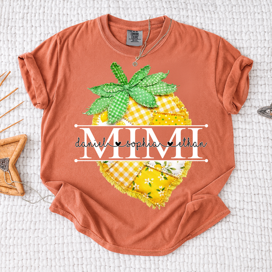 Comfort Colors® Personalized Mimi Lemon Shirt, Sweet Summer Fruit Grandma Gift