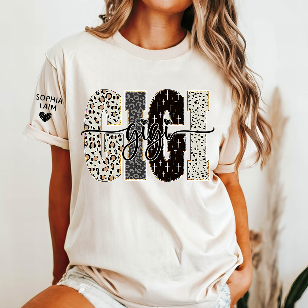 Custom Gigi Shirt Bible Style Design, Custom T-shirt Gift For Gigi And Her Grandchildren