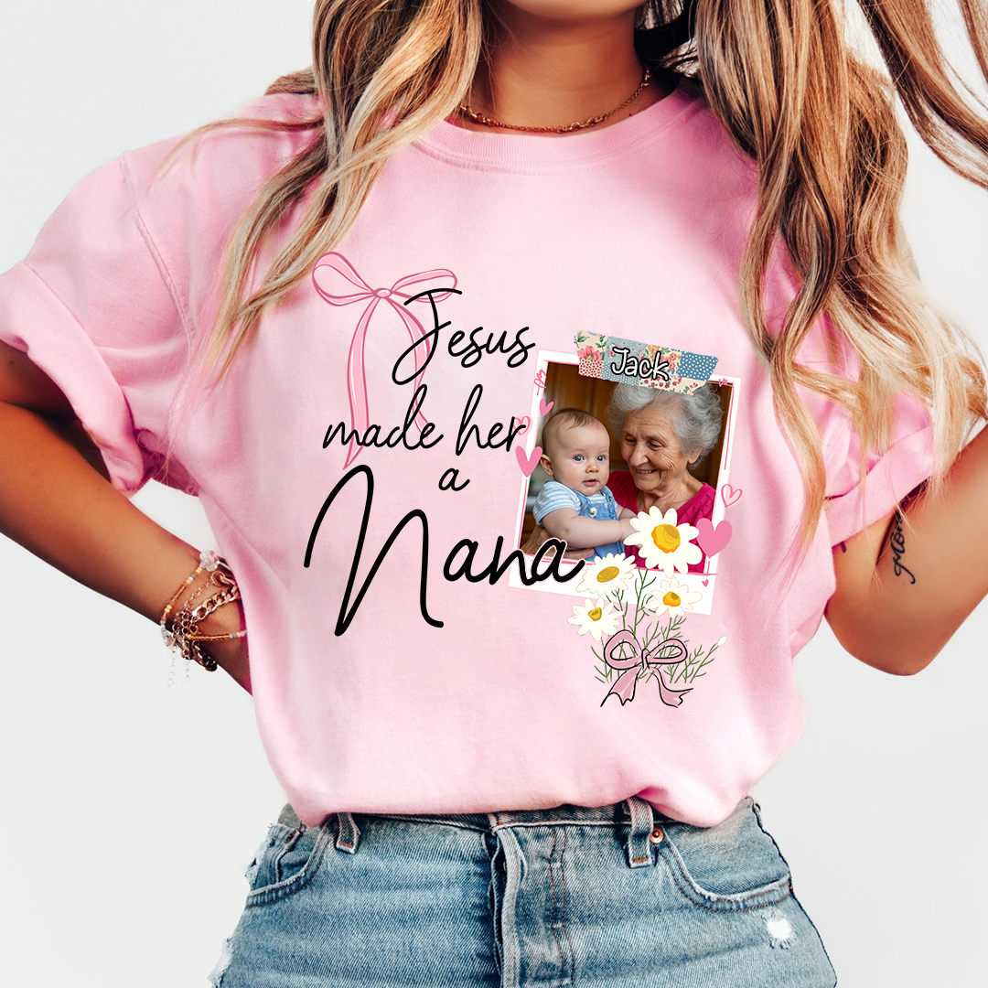 Custom Mother's Day Design With Jesus, Grandma Sowing Seeds Of Love As A Gift For Nana And The Children