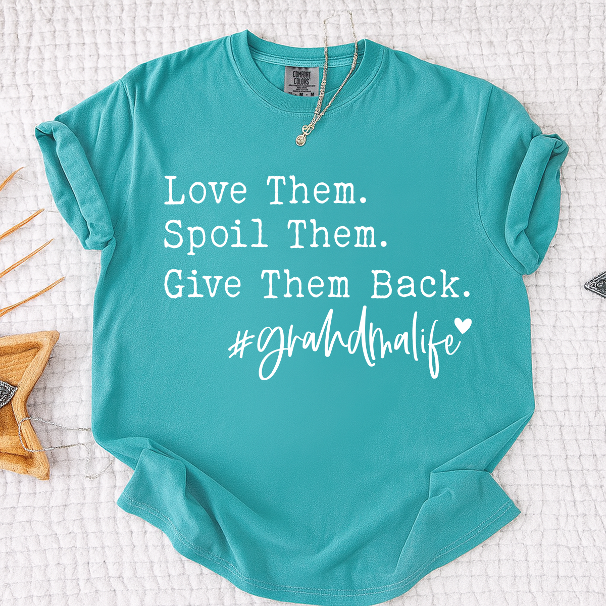 Comfort Colors® Funny Grandma Life Shirt, Love Them Spoil Them Give Them Back Tee, Gift for Grandma Nana Mimi