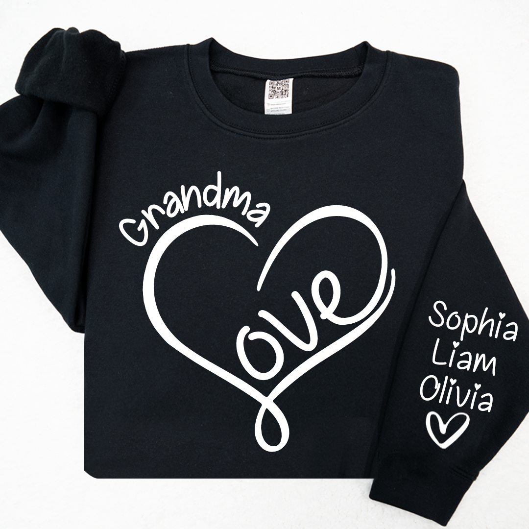 Valentine Love Heart Grandma And Kids LTP01