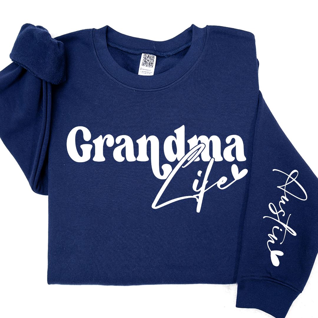 Custom Grandma Life And Heart Kid PLT01