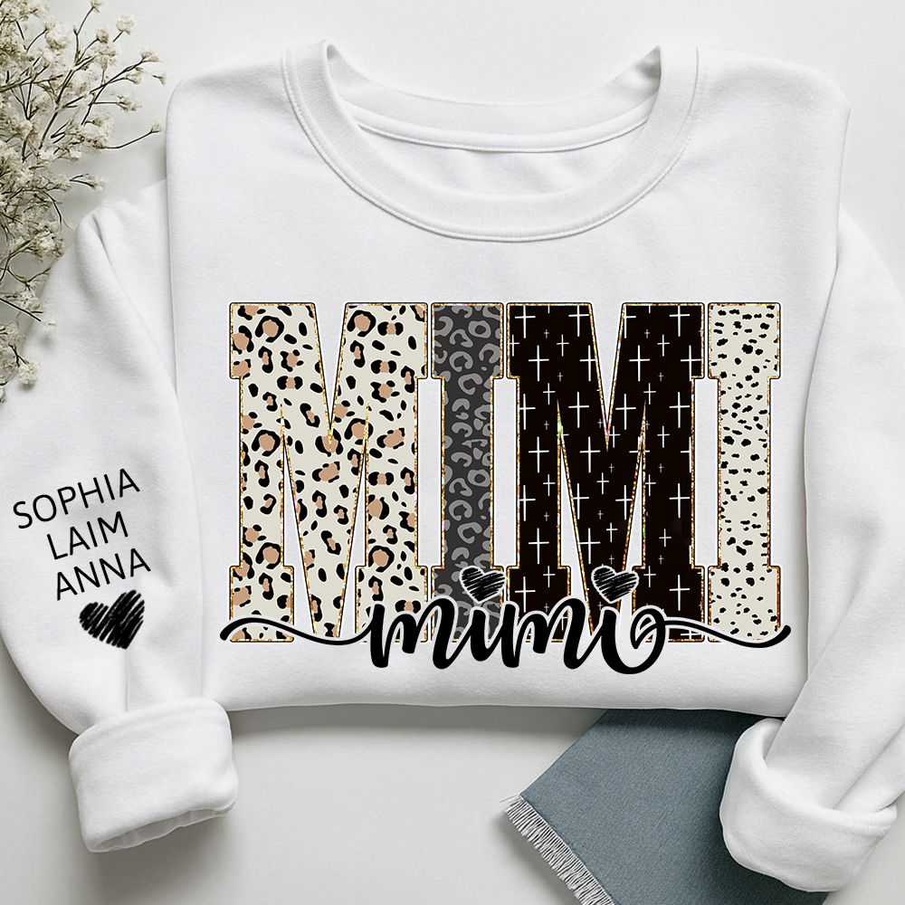 Custom Mimi Sweatshirt Bible Style Design, Gifts for Gigi and Kids, Meaningful Gifts for Loved Ones