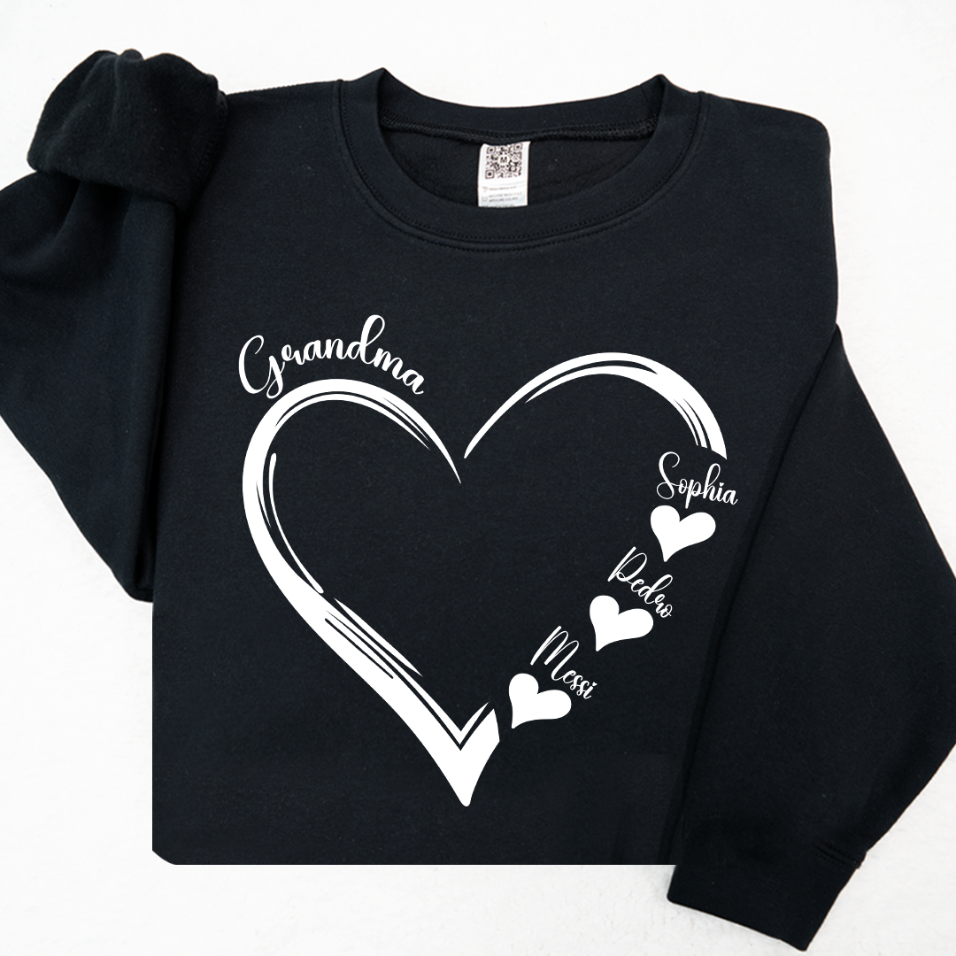 Doodle Heart Valentine For Grandma And Kids LTP01