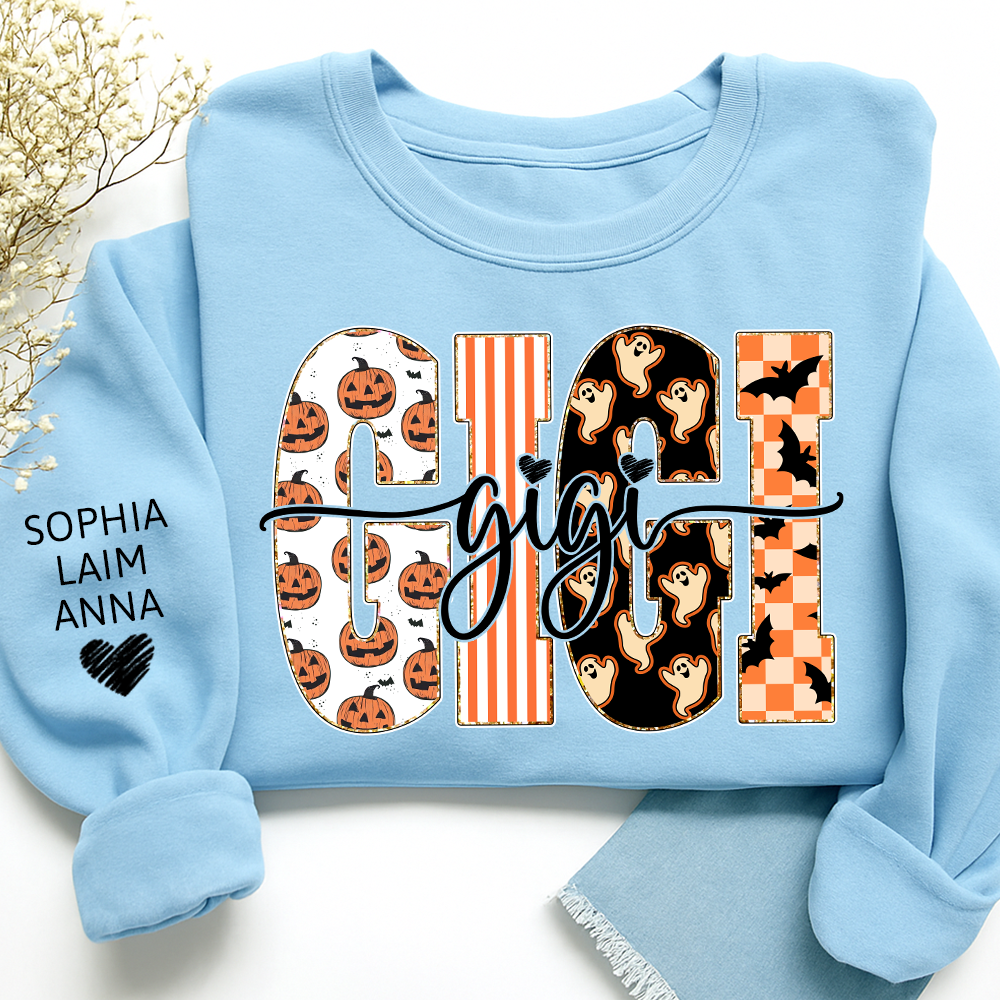 Custom Halloween Gift For Gigi And Her Grandchildren