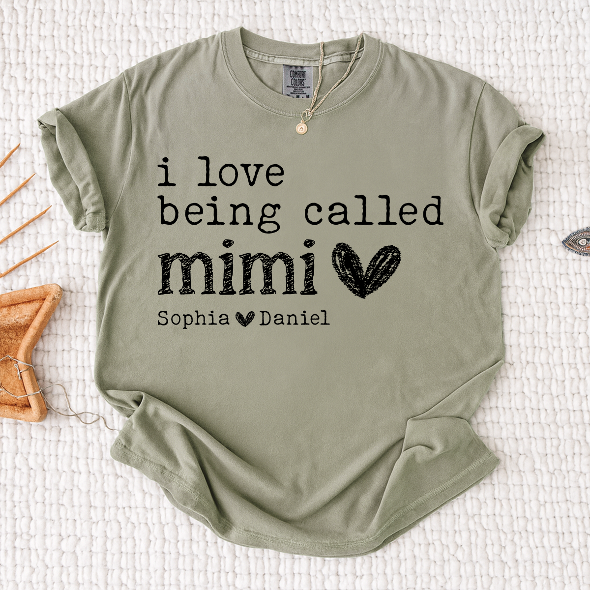 Comfort Colors Personalized Mimi Shirt, I Love Being Called Mimi T Shirt with Kids Names, Custom Grandma Gift, Ideal for Mother's Day, Birthday