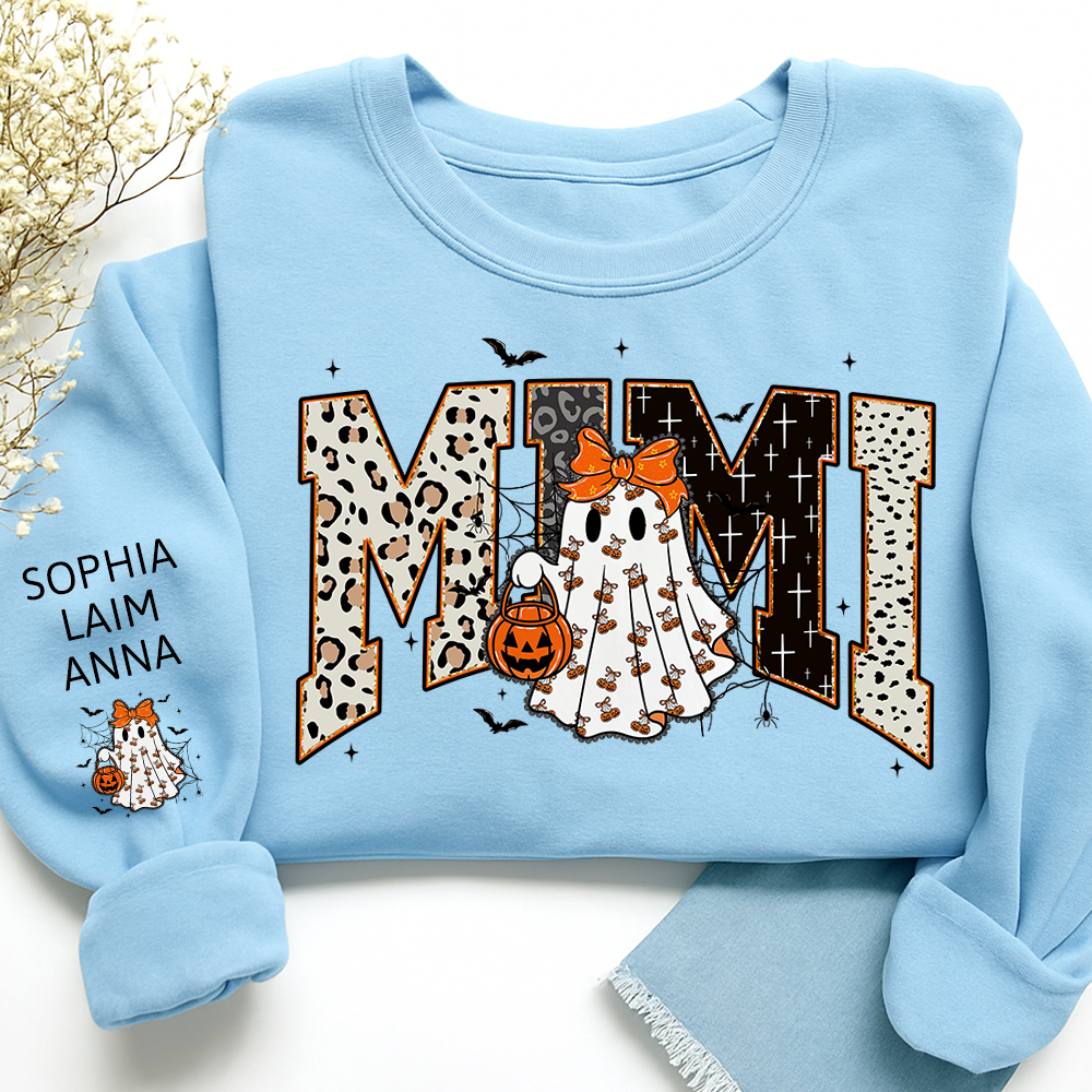 Bible Style Design, Custom Halloween Gift For Mimi And Her Grandchildren