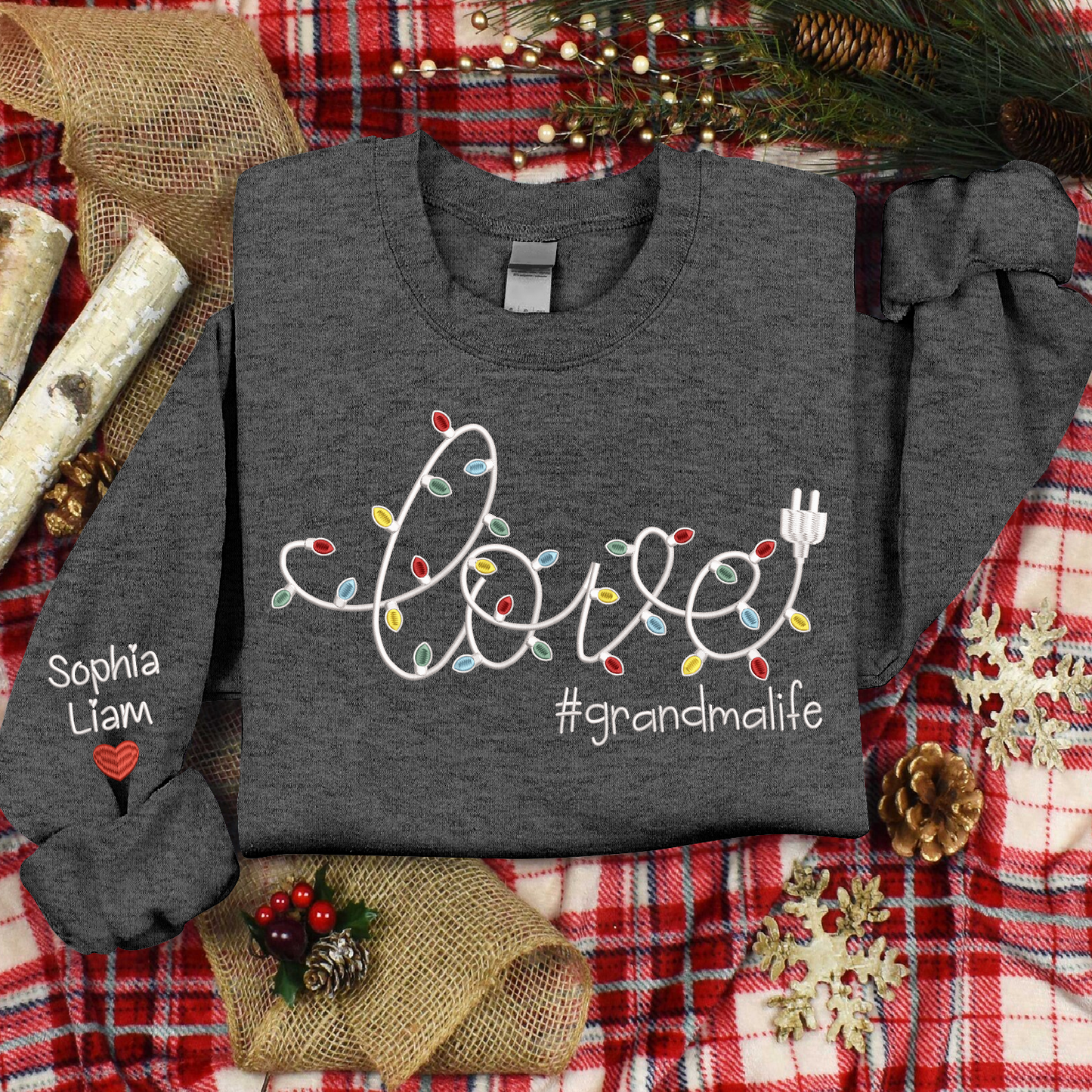 Christmas Love Shirt, Christmas Gift Sweatshirt Funny, Give For Grandma And Kids