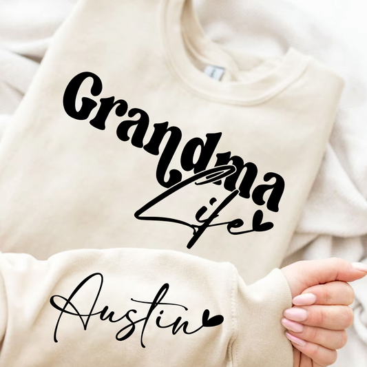 Custom Grandma Life And Heart Kid PLT01