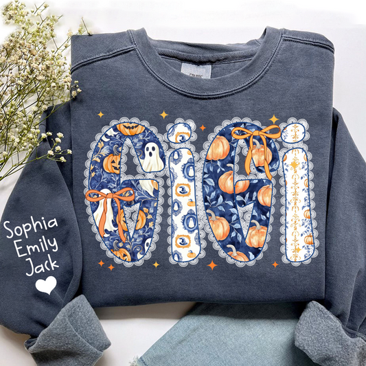 Personalized Fall Pumpkin, Custom Gifts for Gigi and Kids