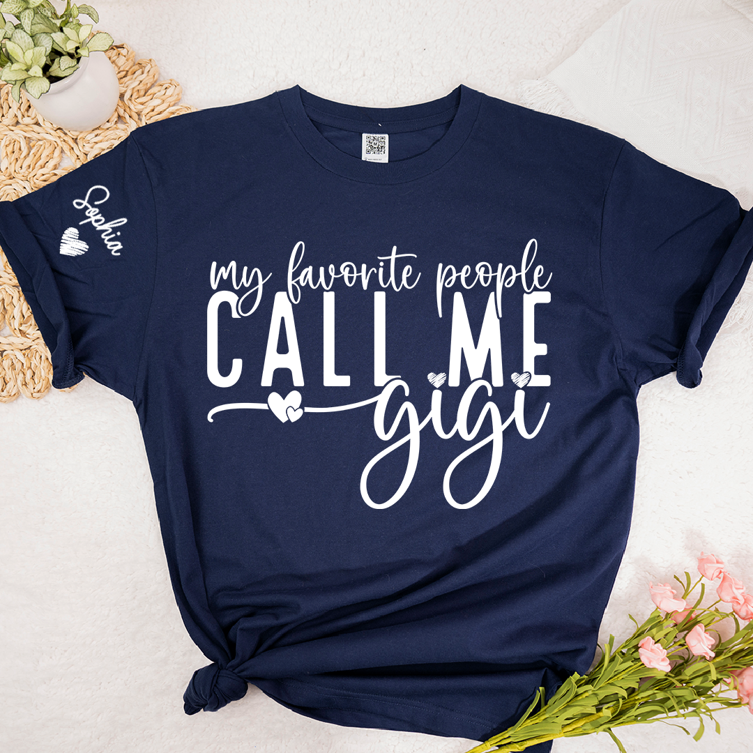 My Favorite People Call Me Grandma Shirt, Personalized Grandmother Grandchildren Gift, To Grandma from Grandkids