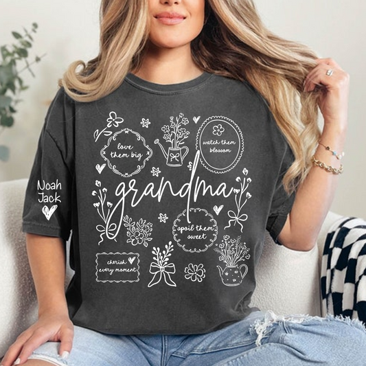 A Classic Floral Print T-shirt For Grandma, The Perfect Mother's Day Gift