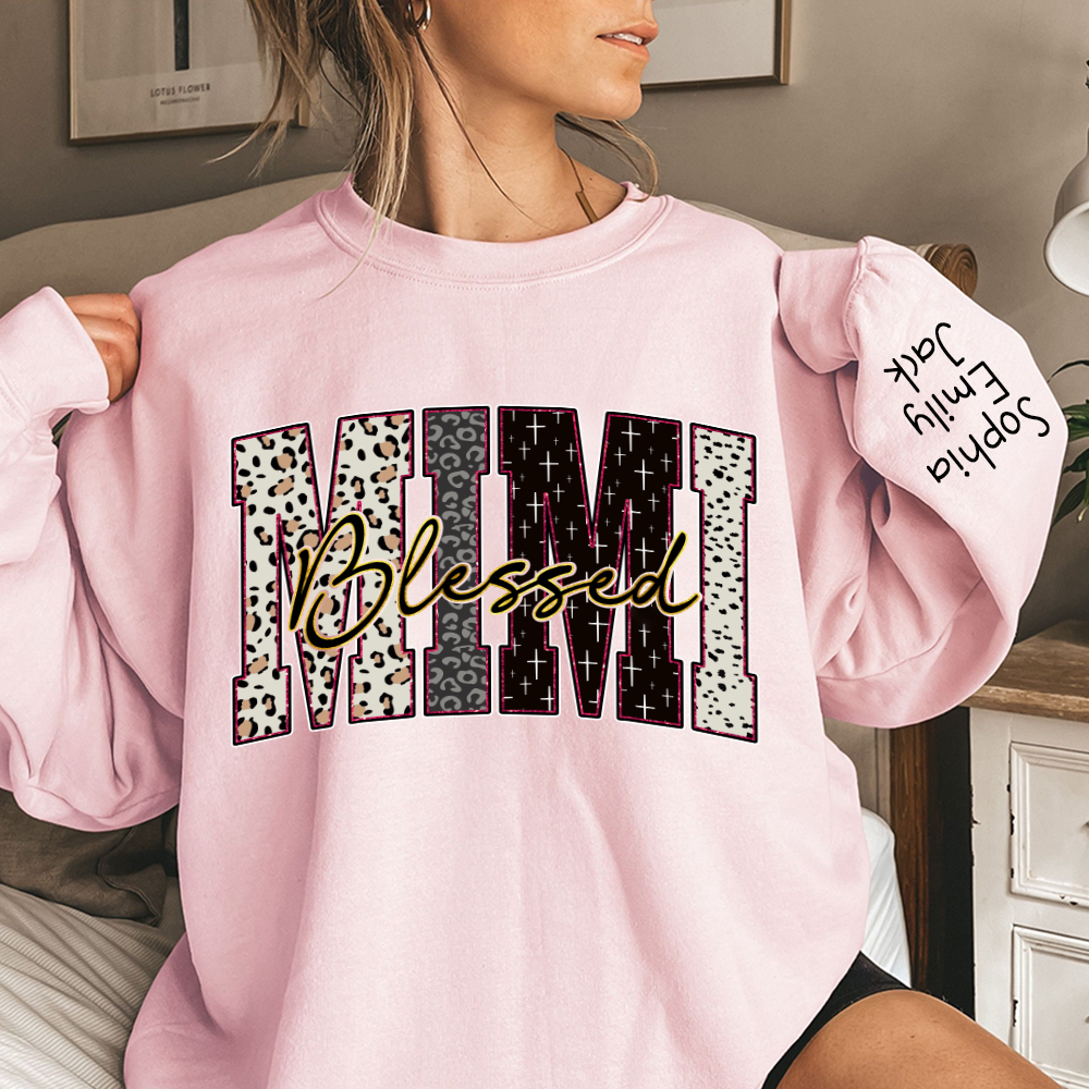 Leopard Bible Bundle, For Gift Grandma, Custom Grandma Name And Kids