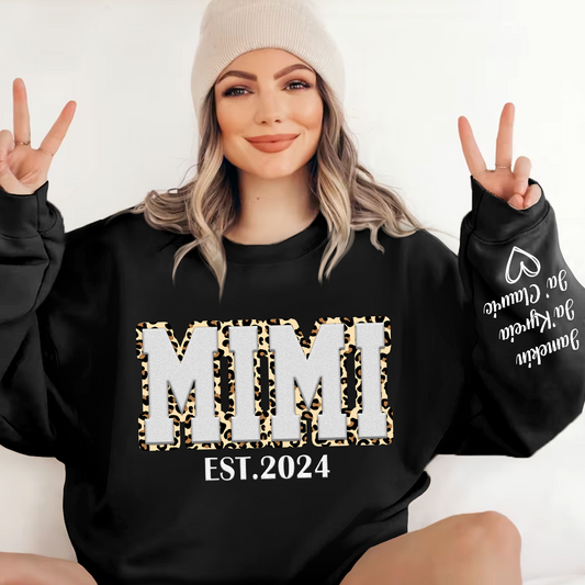 Custom Mimi And Kids Puff Print Design LTP01