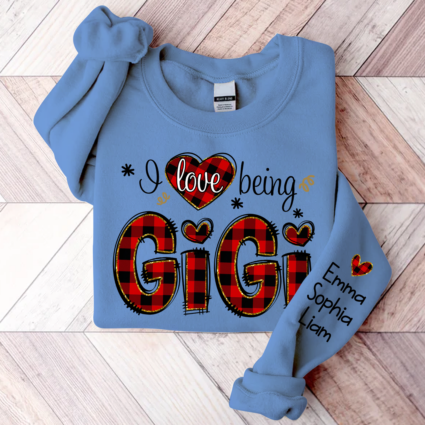 Love Being Gigi Christmas, Custom Grandma With Kids, Grandma Gift TH Sweatshirt