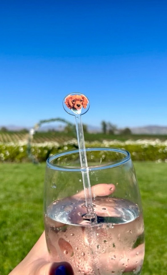Custom Drink Stirrer, Wedding Drink Stick Stirrer, Dog, Cat, Pet, Face, Great for Bachelor