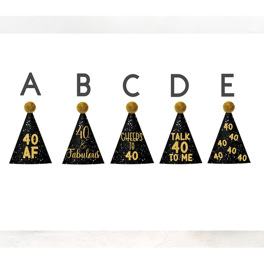 40th Birthday Cupcake Toppers, Custom Face Cupcake Toppers, Custom Birthday Cake Topper
