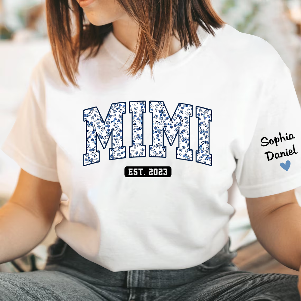 Custom Mimi Est Flower Pattern TH T-Shirt
