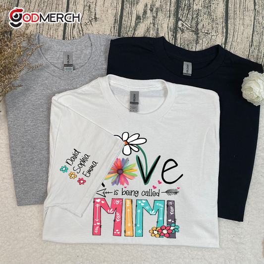 Love Is Being Called Mimi With Grandkids TH T-Shirt