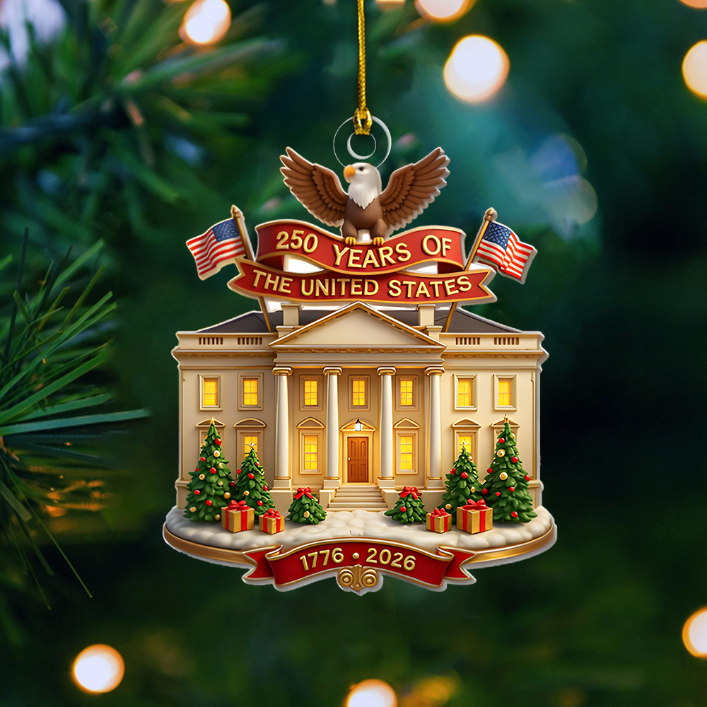 White House Christmas Ornament 2026 – 250 Years of the United States Patriotic Decoration 1776–2026