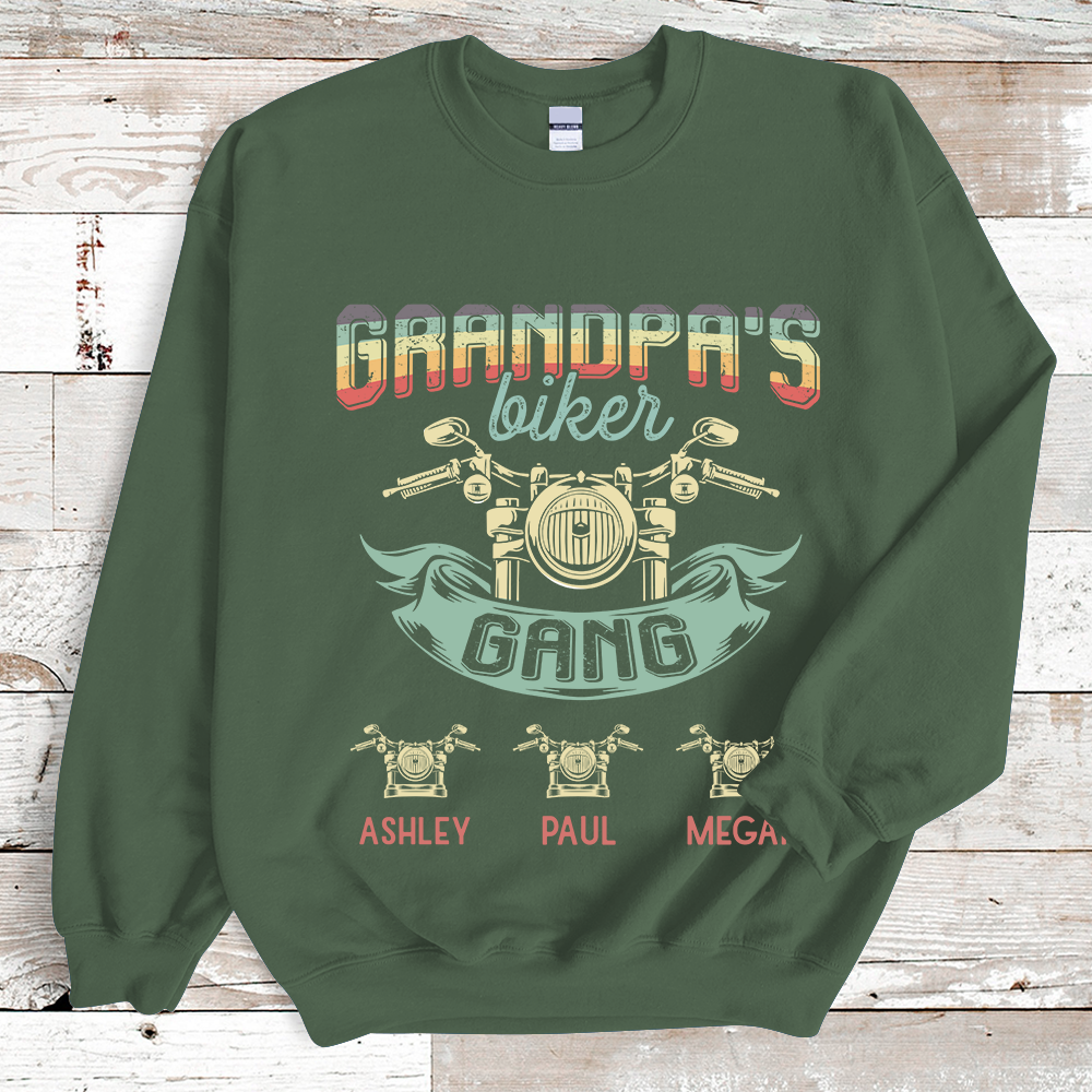 Grandpa Biker Gang Retro Sweatshirt