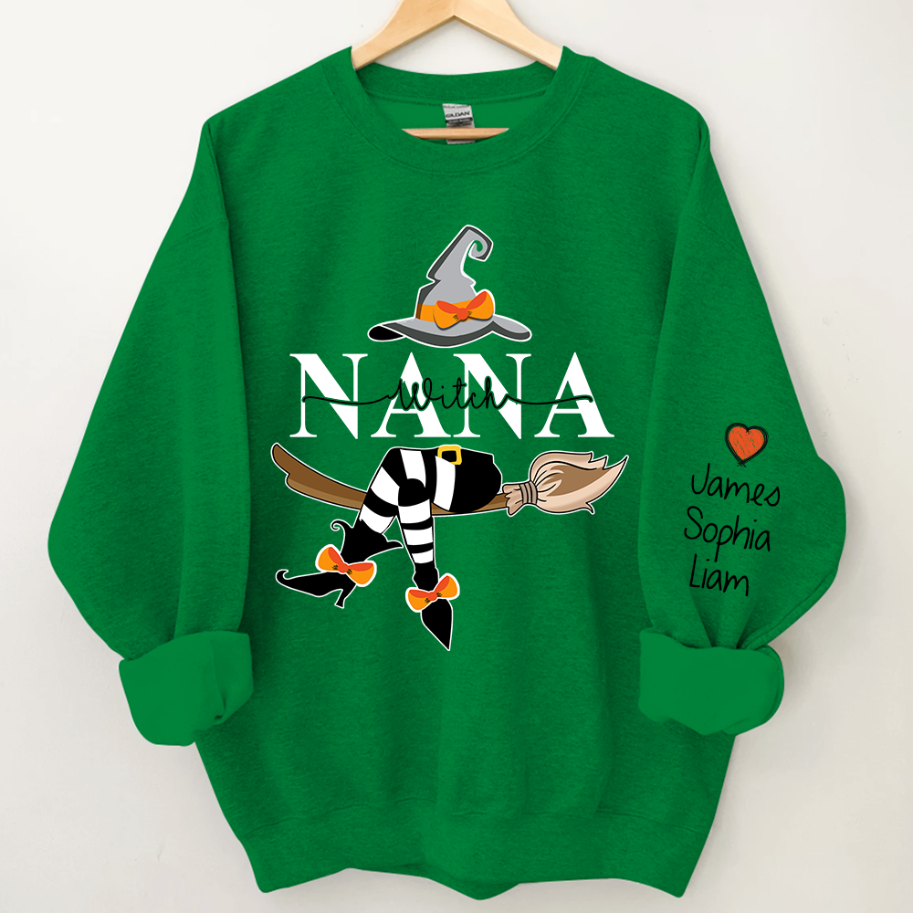 Nana Witch Halloween Sweatshirt, Nana Halloween, Grandma Gift TH