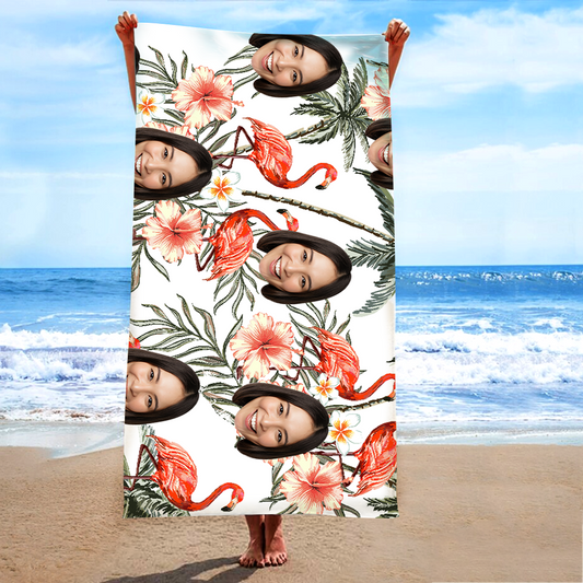 Personalized Summer Beach Towels, Custom Photo Gifts, Summer Beach Towels For Girls