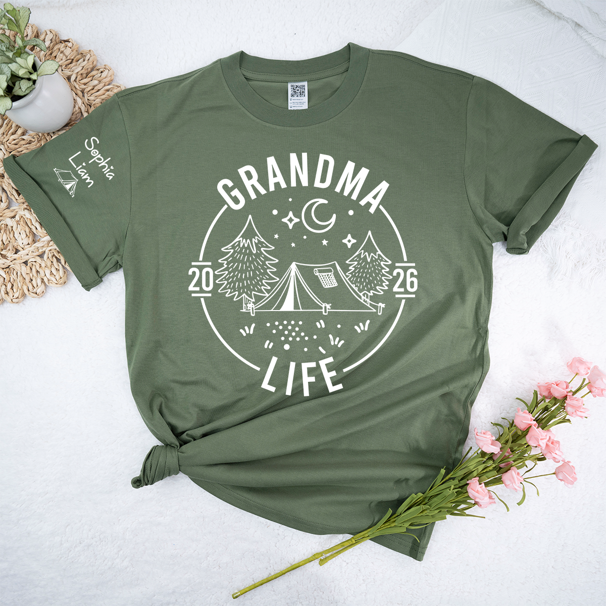 Grandma Life Shirt, Camping Graphic Design, Personalized Year 2026, Outdoor Adventure Gift for Grandma