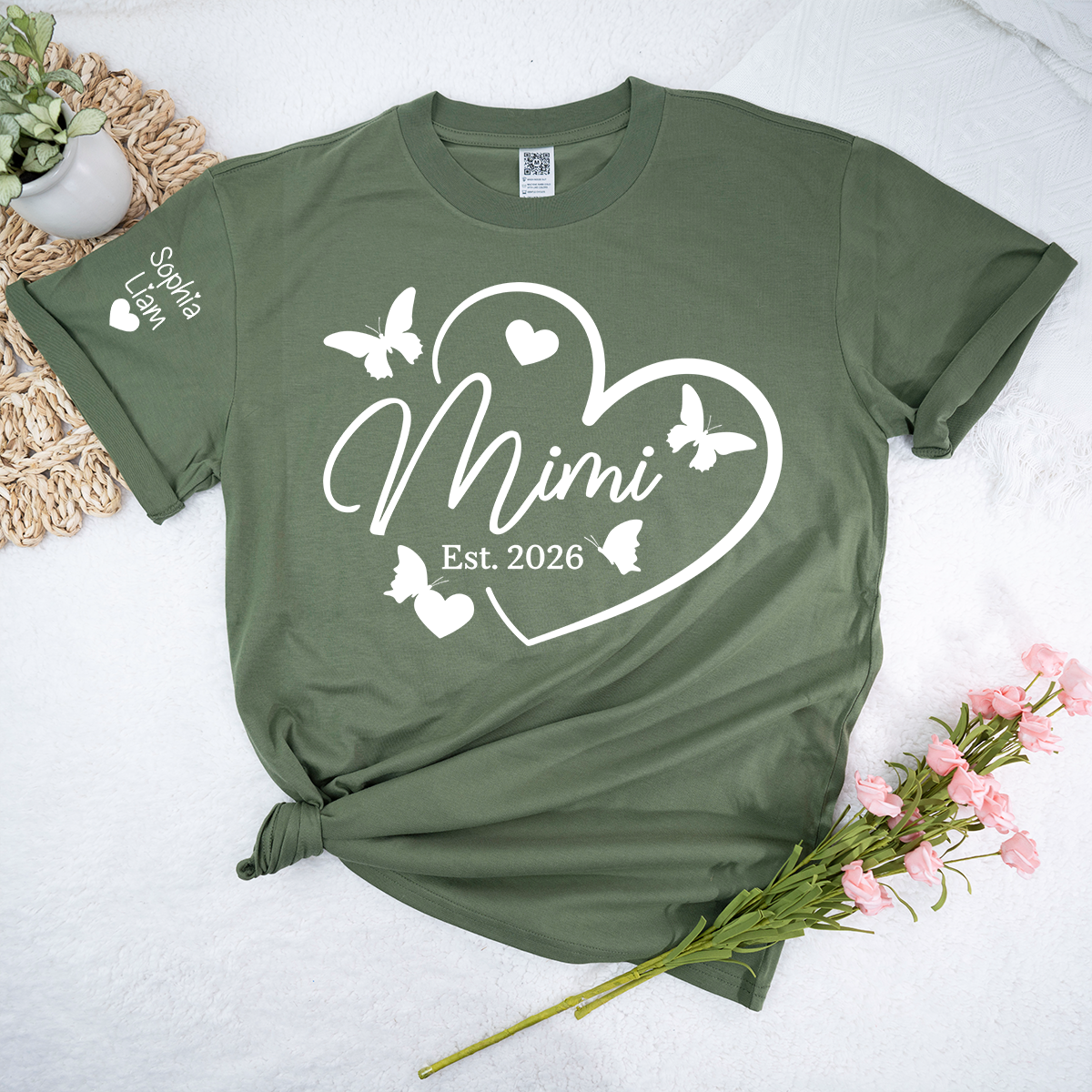 Mimi Est 2026 Shirt, Promoted to Mimi T-Shirt, New Grandma Announcement Gift for Her