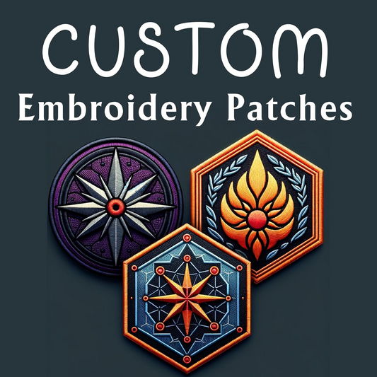 Custom Embroidered Patches, Personalized Logo Patch, Design Your Own Iron-On or Sew-On Patch for Clothes, Backpacks & Hats