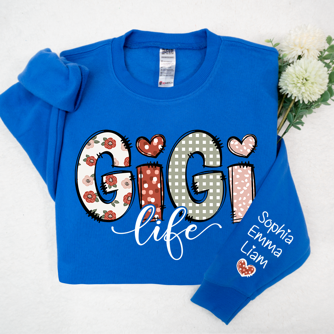 Custom Gigi Life And Grandkids Sweatshirt