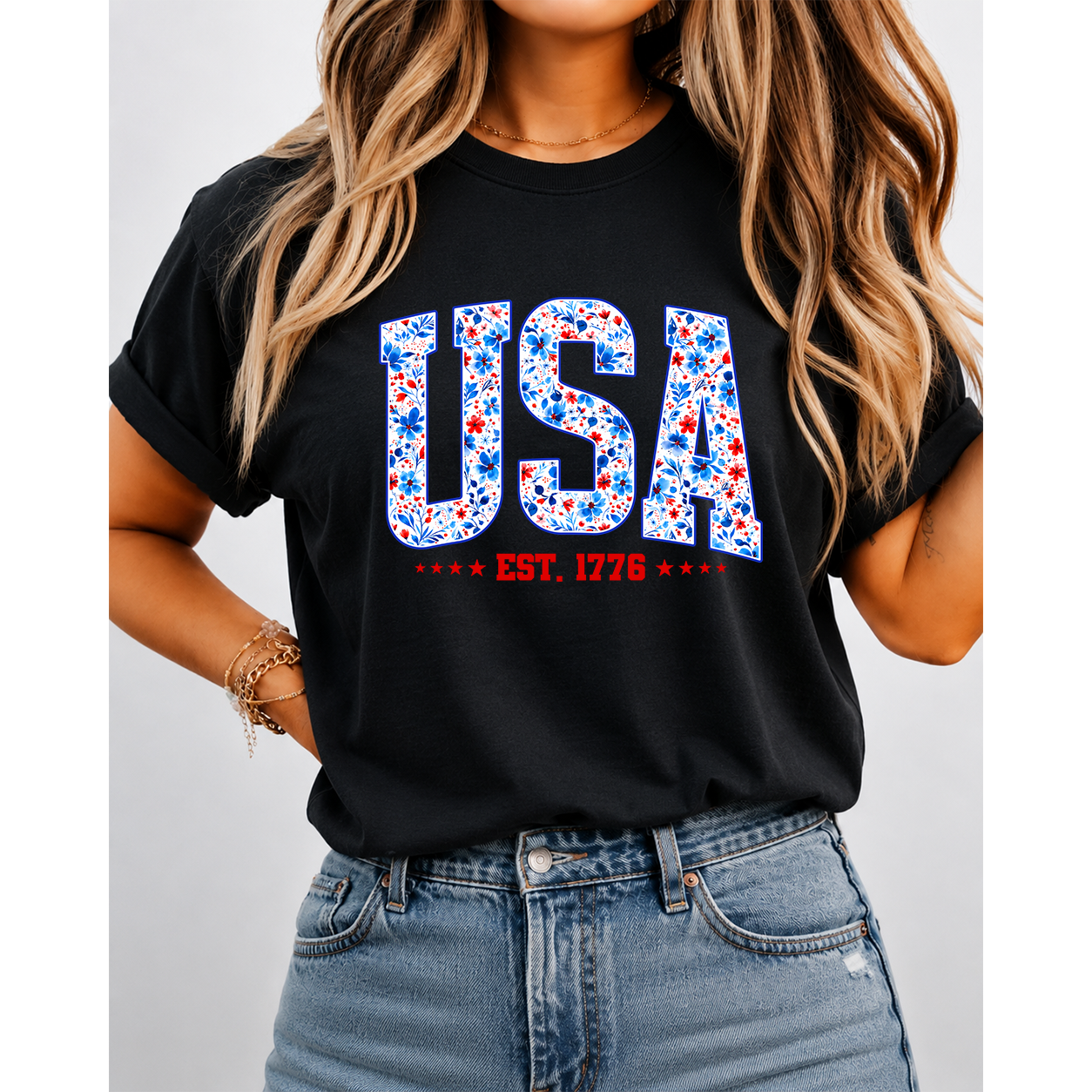 USA Patriotic T-Shirt – 4th of July Independence Day EST. 1776 Gift