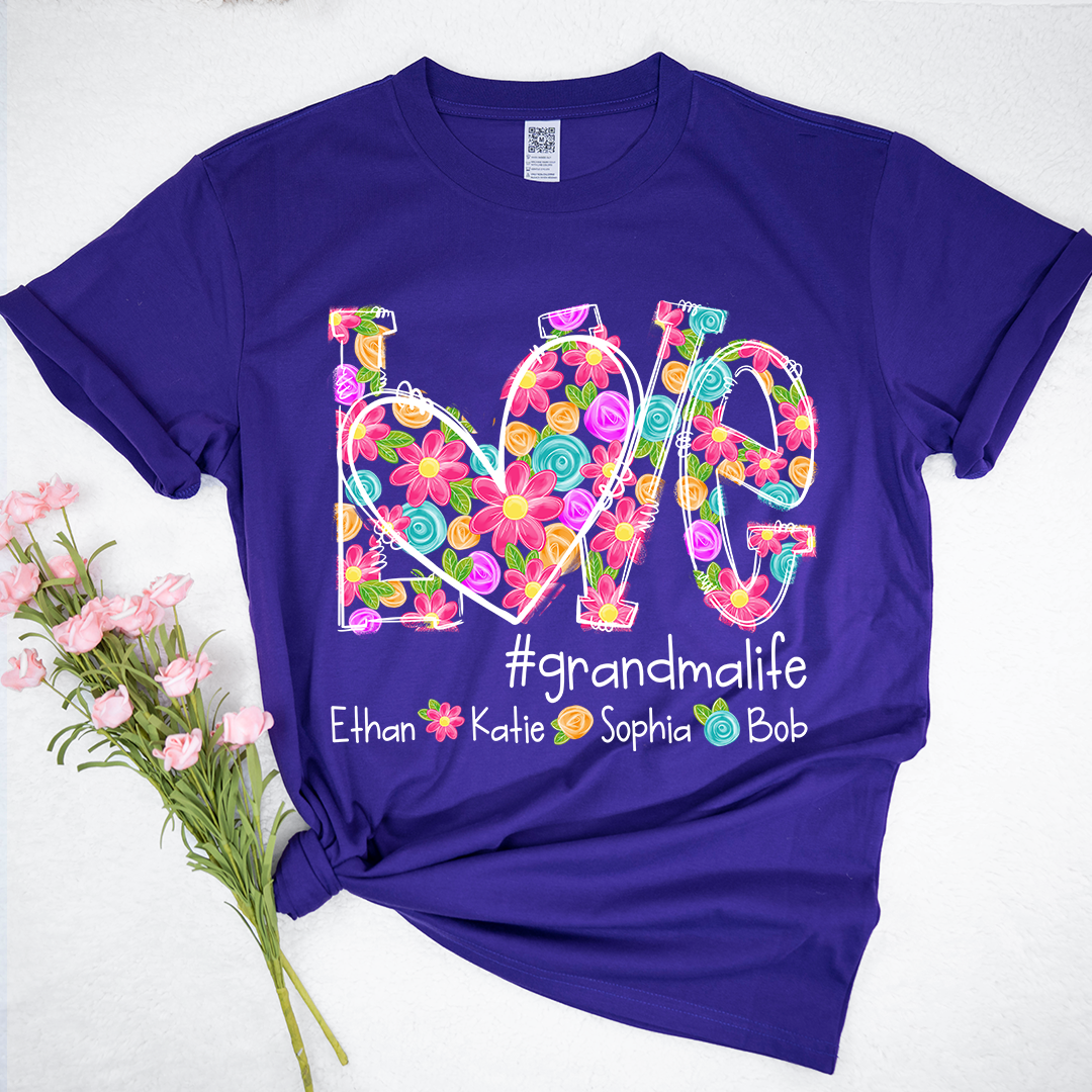Love Artistic Colorful Gift For Grandma And Kids LTP01