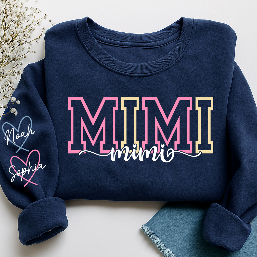 Custom Nickname Sweatshirt For Grandma And Kids, Gift Family