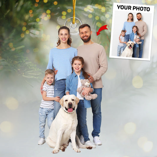 Custom Photo Christmas Gift From Santa, Dog & Cat Personalized Custom Ornament, Acrylic Custom Shaped, Christmas Gift For Pet Owners, Pet Lovers