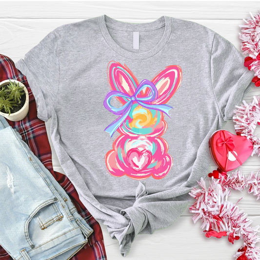 Colorful Easter Bunny T-Shirt – Cute & Trendy Easter Outfit T-Shirt