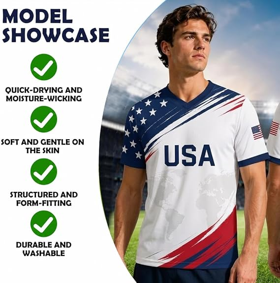 Custom National Soccer Jersey 2026 for Men Women Kids, Personalized Flag Design Name Number Gift for Fans Jerseys